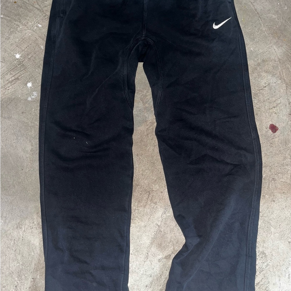 Nike Black Joggers with White Swoosh
